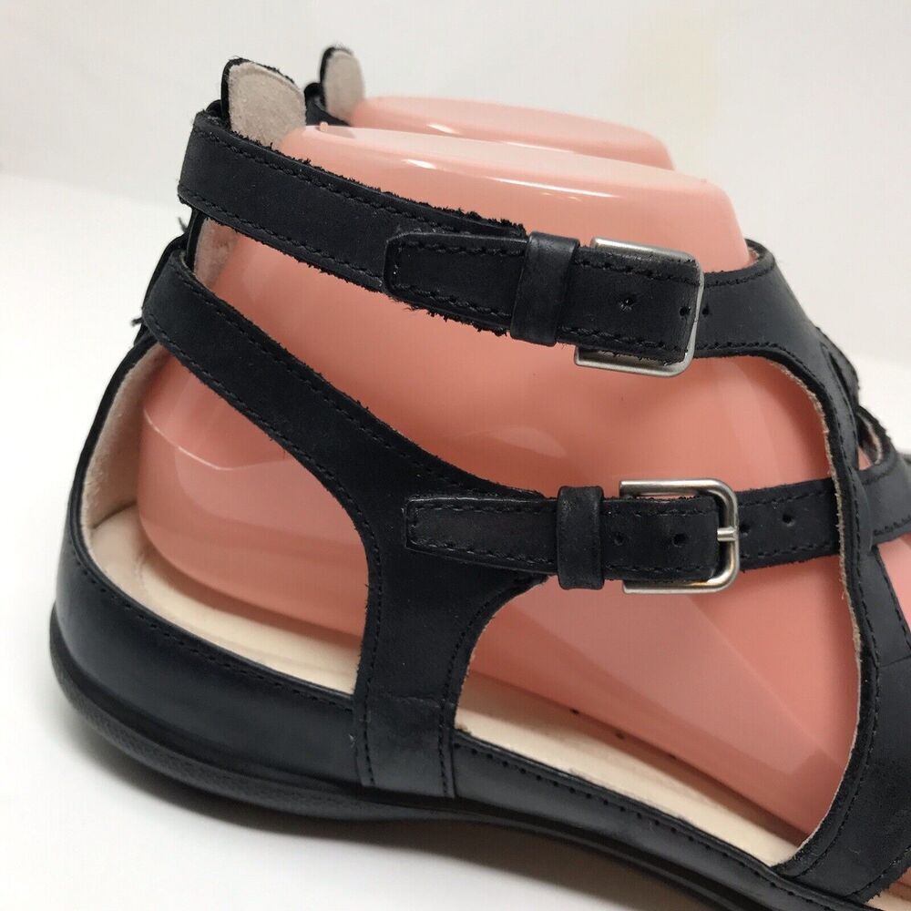 Ecco Black Gladiator Sandals - Picture 2 of 14